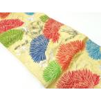 ショッピング松葉茶 ys7067876; 宗sou 松葉模様織出し袋帯（材料）【アンティーク】【着】