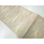 ショッピング松葉茶 ys7105589; 宗sou 松葉模様織出し袋帯【リサイクル】【着】