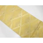 ショッピング松葉茶 ys7514716; 宗sou 斜め格子に松葉模様織り出し袋帯(着用可)【アンティーク】【着】