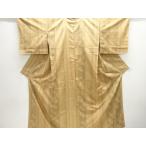 ys7547403; 宗sou 未使用品　縞に花模様織り出し本場大島紬着物(7マルキ)【着】