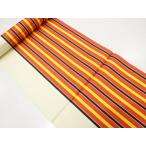 ys7597208; 宗sou 縞模様織り出し　八寸帯地反物【アンティーク】【着】