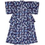 浴衣 レディース bonheur saisons 紺 ネイビー 青 麻の葉 モザイク 綿 紅梅 夏祭り 女性用 仕立て上がり