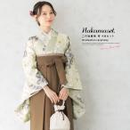  hakama комплект церемония окончания большой студент ученик начальной школы женский зеленый серый серия пепел зеленый .. цветочный принт Brown hakama 4 позиций комплект японский костюм кимоно продается в комплекте покупка . прекрасный .