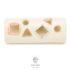  obidome бренд бамбук ... белый "теплый" белый круг треугольник 4 угол ... резьба по дереву керамика Kyoyaki . casual obi .. аксессуары для кимоно сделано в Японии 