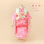  в аренду "Семь, пять, три" девочка 3 лет кимоно . ткань полный комплект зеленый розовый Sakura олень. . диафрагмирования рука . кимоно комплект . ткань комплект 753 популярный ребенок кимоно . прекрасный .