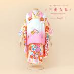  в аренду "Семь, пять, три" девочка 3 лет кимоно . ткань полный комплект белый белый розовый желтый цвет Sakura георгина хризантема кимоно комплект . ткань комплект 753 популярный ребенок кимоно . прекрасный .