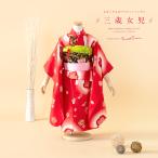  "Семь, пять, три" кимоно в аренду 3 лет девочка полный комплект красный красный винт . слива перо . доска перо японская одежда японский костюм женщина .. прекрасный .