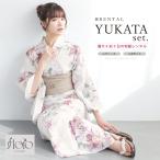  юката комплект в аренду женский юката комплект взрослый простой ... модный floro цветочный принт белый розовый пояс хекооби . прекрасный .