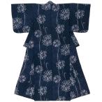 浴衣 レディース ネイビー 紺系 ダリア 花 フラワー 綿 夏祭り 花火大会 女性用 仕立て上がり S フリー 送料無料