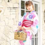 浴衣レディースセットレトロ作り帯3...