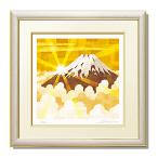 絵画 富士山 赤富士 和風 壁掛け イ