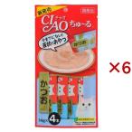 チャオ ちゅ〜る かつお ( 4本入×6セット(1本14g) )/ ちゅ〜る ( ちゅーる )