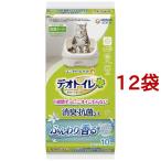 デオトイレ ふんわり香る消臭・抗菌シート ナチュラルガーデンの香り ( 10枚入*12袋セット )/ デオトイレ
