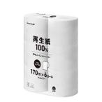 トイレットペーパー  シングル 170m 再生紙 ( 6ロール )