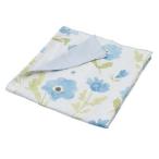 西川 ガーゼ掛けふとんカバー 花柄サックス 150*210cm シングルロング 218767135-200 ( 1枚 )