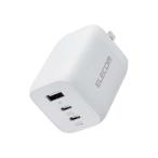 エレコム 急速 65W AC充電器 TYPE-C コンパクト iPhone17 3ポート PD ホワイト ( 1台 )