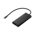 エレコム USB Type C ドッキングステーション ハブ 10-in-1 PD 85W出力 ブラック ( 1個 )