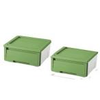 収納ケース カバゾコ 45 グリーン 幅45*奥行40*高さ22cm ( 2コ入 )/ プロフィックス
