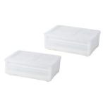 収納ケース カバゾコ 60 クリア 幅60*奥行40*高さ22cm ( 2コ入 )/ プロフィックス