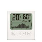 タニタ デジタル温湿度計 ホワイト TT-580-WH ( 1個 )/ タニタ(TANITA) ( 温度計 湿度計 グラフ表示 1時間毎 大画面 TT-580 WH )