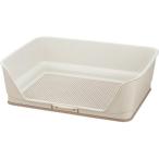 リッチェル お掃除簡単ステップ壁付トイレ ワイド アイボリー ( 1個 )/ リッチェル(ペット)