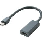 エレコム Mini DisplayPort HDMI変換アダプタ ブラック AD-MDPHDMIBK ( 1個 )
