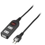 ノイズフィルター集中スイッチ付 3個口 5m ブラック Y02BKNS315BK ( 1コ入 )