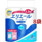 ショッピングトイレットペーパー シングル エリエール トイレットペーパー 1.5倍巻き 82.5m シングル ( 8ロール*8袋セット )/ エリエール