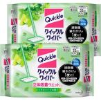 クイックルワイパー 立体吸着 ウエットシート シトラスハーブの香り ( 32枚入*2袋セット )/ クイックルワイパー