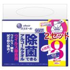 エリエール 除菌できるアルコールタオル ウイルス除去用 ボックス つめかえ用 ( 8個パック×2セット(1個40枚入) )/ エリエール