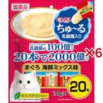 チャオ ちゅ〜る 乳酸菌入り まぐろ海鮮ミックス味 ( 20本入×6セット(1本14g) )/ ちゅ〜る