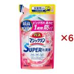 バスマジックリン お風呂用洗剤 スーパー泡洗浄 アロマローズの香り 詰め替え ( 300ml×6セット )/ バスマジックリン