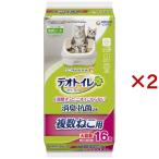 デオトイレ  複数ねこ用 消臭・抗菌シート ( 16枚入×2セット )/ デオトイレ取替シート