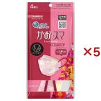 ショッピングエリエール エリエール ハイパーブロックマスクかお・スマ M／mika ninagawa Camellia pink ( 4枚入×5セット )/ エリエール