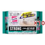 クイックルワイパー 立体吸着ウエットシート ストロング 空間の超消臭 ( 24枚入×10セット )/ クイックル
