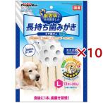 ホワイデント 長持ち歯みがき ギザ棒ガム L ( 13本入×10セット )/ ドギーマン(Doggy Man)