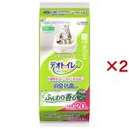 デオトイレ ふんわり香る消臭・抗菌シート ボタニカルの香り ( 20枚入×2セット )/ デオトイレ取替シート