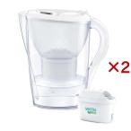 ブリタ ポット型浄水器 マレーラ マクストラプロ カートリッジ 1個付き ( 2セット )/ ブリタ(BRITA)