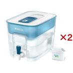 ブリタ タンク型浄水器 フロー マクストラプロ カートリッジ 1個付き ( 2セット )/ ブリタ(BRITA)