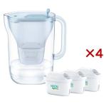 ブリタ ポット型 スタイルエコ パウダーブルー マクストラプロ カートリッジ 3個付き ( 4セット )/ ブリタ(BRITA)