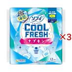 ソフィ クールフレッシュ 超涼感ナプキン 290 羽つき 夜用 29cm ( 12枚入×3セット )/ ソフィ　フェミニンケアその他