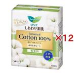 ロリエ しあわせ素肌 パンティライナー ボタニカル 天然消臭無香料 ( 54個入*12袋セット )/ ロリエ