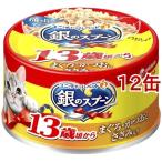 銀のスプーン 缶 13歳頃から まぐろ・かつおにささみ入り ( 70g*12缶セット )/ 銀のスプーン