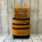 ニックス 最高級グローブ革チェーンタイプ 3段腰袋 キャメル バリスティックナイロン補強仕上 KGC-301DDX KNICKS 受注生産