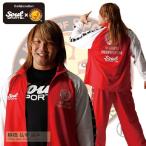 上下セット 新日本プロレス × SOUL SPORTS コラボ 赤白 ジャージ セットアップ プロレス njpw