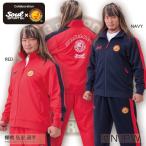上下セット 新日本プロレス × SOUL SPORTS ジャージ セットアップ クラシックロゴ レッド/ネイビー