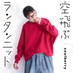 【11/09 23:59まで★2点で30％OFF、3点以上で半額…!?】空飛ぶランタンニット レディース プルオーバー 長袖 ボートネック トップス/お客様都合での返品交換不可