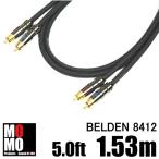  Belden ( BELDEN 8412 ) чёрный RCA аудио кабель 5.0ft (1.53m) красный синий пара 