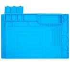 KaiYi 作業マット455x300mm 半田 マットマグネット付 作業用マット 目盛り付く 電子工作マット 滑り止めデスク 耐熱500℃高温熱風 絶縁溶接用 電子製