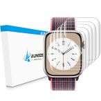 AUNEOS Apple Watch 45mm・44mm フィルム Series 9・8・7・6・5・4・se 対応 アップルウォッチ 液晶保護 フィルム 45mm・44mm 適用 TPU製 キズ修